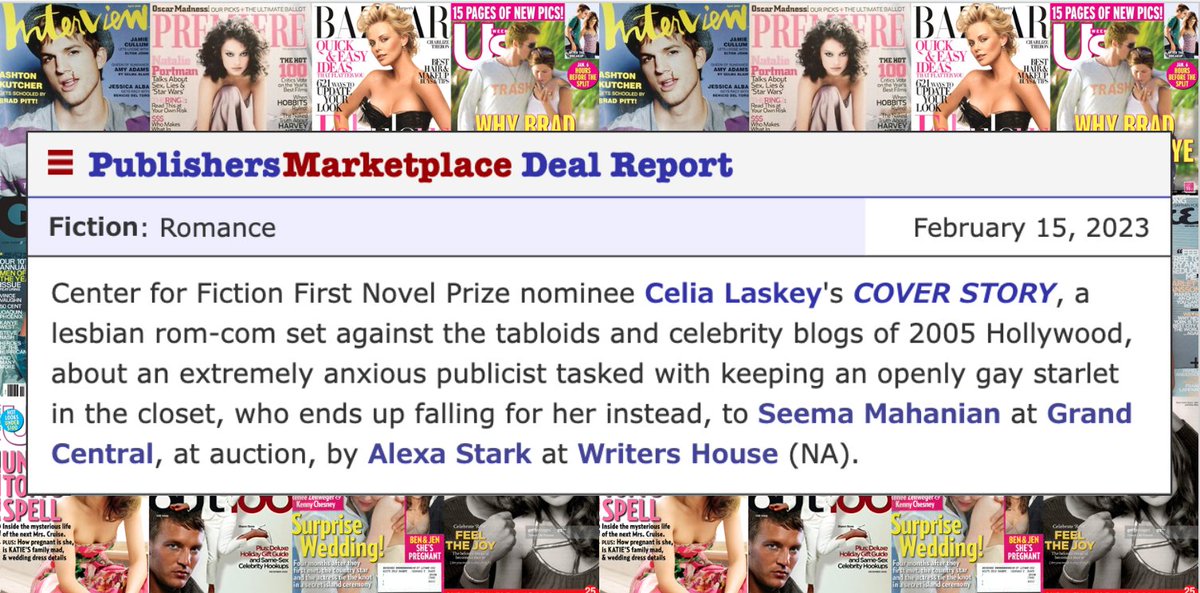 Anyone who knows me knows my #1 obsession is closeted celebrities, and they say to write about your obsessions, so! I hope the world (and all my relatives 😱) are ready for an EXTREMELY STEAMY lesbian romcom!