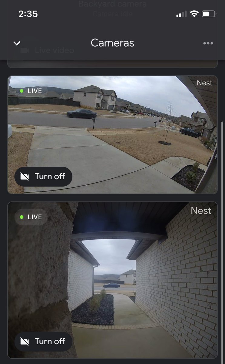 miamcshan's tweet photo. @kevingregg @_Glorian_ @rawsalerts this is the full view from my camera. My house is on a curve so our driveway cam angles towards the road. https://t.co/CFEj9N0mpb
