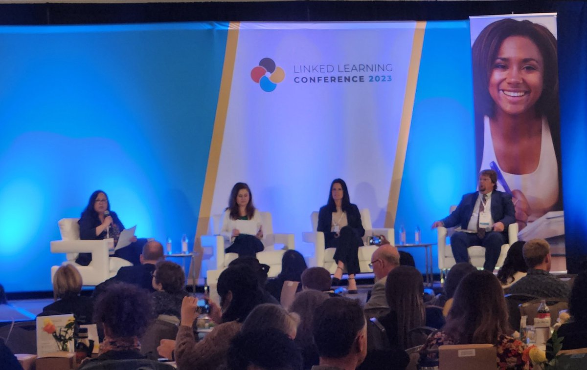 Thrilled to have friends and colleagues from <a href="/gatesfoundation/">Gates Foundation</a> <a href="/EmployIndy/">EmployIndy</a> <a href="/E3Alliance/">E3 Alliance</a> <a href="/phxchamber/">Greater Phoenix Chamber</a> sharing what they've learned through the #AccelerateED initiative! #LLconference2023