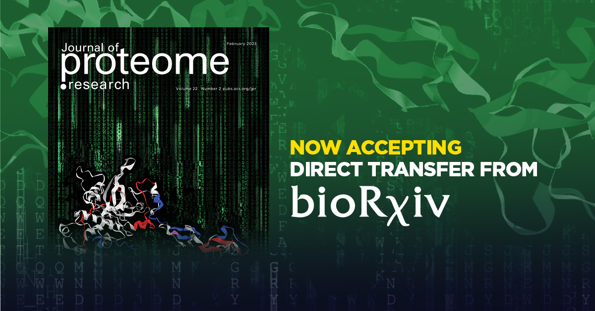 Can confirm! Directly submit to <a href="/JProteomeRes/">Journal of Proteome Research</a> from <a href="/biorxivpreprint/">bioRxiv</a> starting today! 🥳