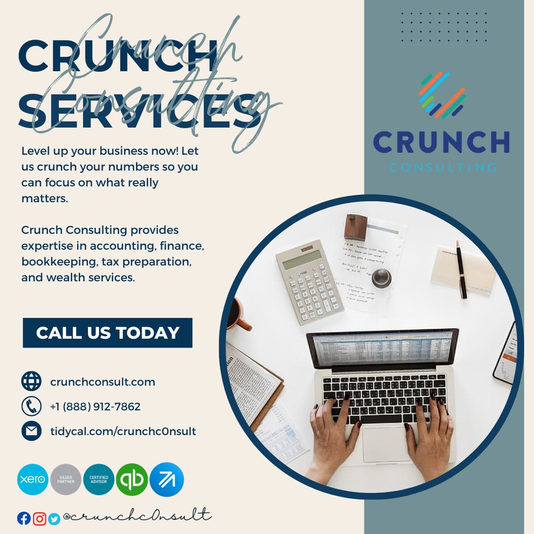 crunchc0nsult's tweet image. Joseph Werle, Founder/Owner of Crunch Consulting LLC, stands with his philosophy that clients should be atop at all times⁠—promoting relationship-based services and heeding to client’s concerns with utmost attention.
#WeCrunchNumbers #CrunchConsulting #accounting #bookkeeping