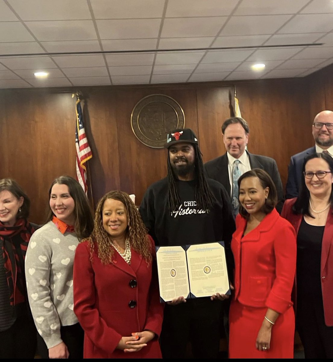 Be it resolved… That everything dope about America comes from Chicago. Thank you for the honor 🙏🏿💯