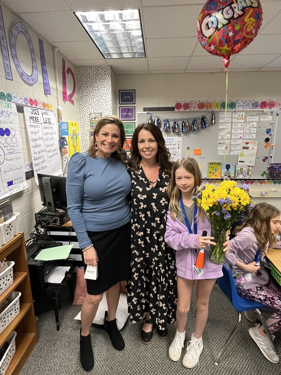 Congratulations to 3rd grade teacher, Ms. Jarrell, on being named Jesse Wharton Teacher of the Year! #TowerAbove 🦒