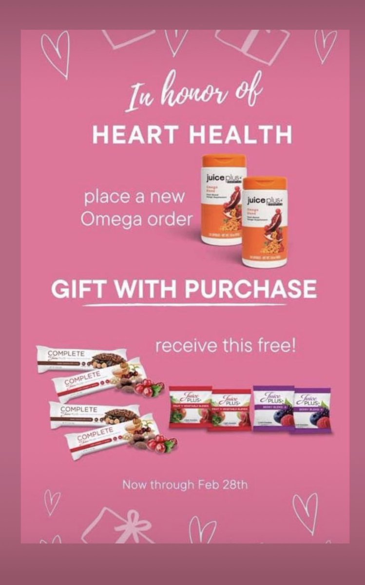 juicepluslisa's tweet photo. Take care of your heart &amp; get a deal. https://t.co/xPAPrushN8.  https://t.co/AFulwnVklA https://t.co/VYlVvVZ0Cc