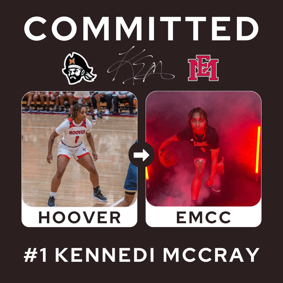 Congratulations to Senior <a href="/KennediMcCray/">Kennedi McCray</a> on her commitment to East Mississippi Community College! 🖤🧡➡️❤️🤍