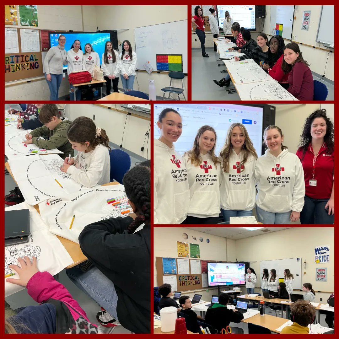 WeAreMashpee's tweet photo. The MMHS Red Cross Youth Club has recently completed 5 succesful Pillowcase Project Presentations. These presentations focused on preparing Mashpee 6th graders for different emergencies that could happen, specifically focusing on home fires.
#redcross #pillowcaseproject https://t.co/KkLkO4ay6x
