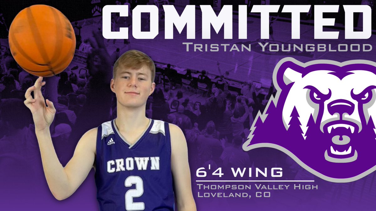 T_Youngblood2's tweet photo. 110% committed! #gopolars 🐻‍❄️🟣⚫️ @CrownCollegeMBB @Coach_Herbert @Coach__Singh @CO_Anarchy @tvhsboysbball22 @claytonconover @Bball_CO https://t.co/XRrzbY4bOB