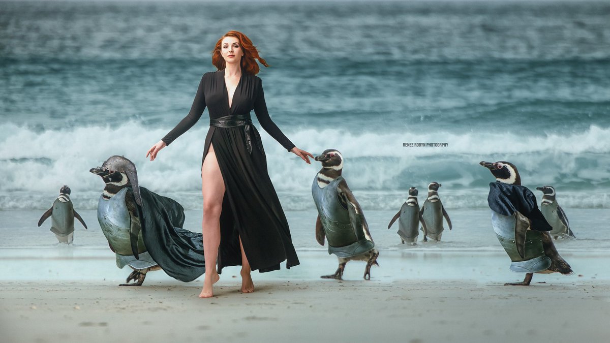 Whelp this is my penguin army! Fear the mighty Bartholomew the 7th and his army of Gilead! According to the chat anyway 😂

#AdobeLive complete! Catch the replay here: youtube.com/live/9LiyNTHqc… 

Model: @TheRedBombModel