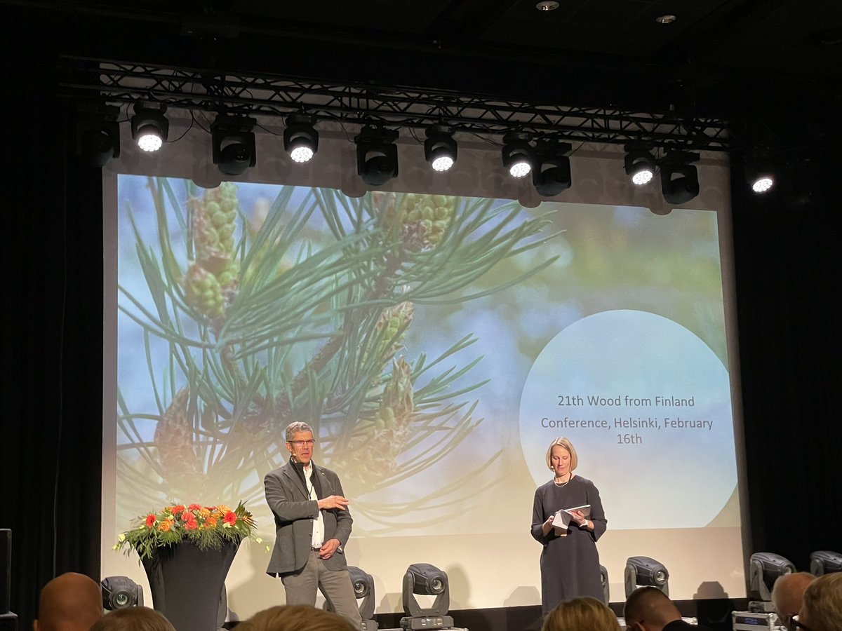 SinclairFab's tweet photo. PEFC, sustainable sourcing in a dynamic context. 

@M_PEFC speaking at the WoodFromFinland. How PEFC is a steady force in a turbulent market. 
#WFFC23 #PEFC https://t.co/C1aPrJL5qE