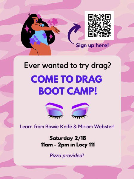 nurainbow's tweet photo. If you’ve ever wanted to get into drag, stop by this saturday from 11-2! https://t.co/pAZ45QxjPb
