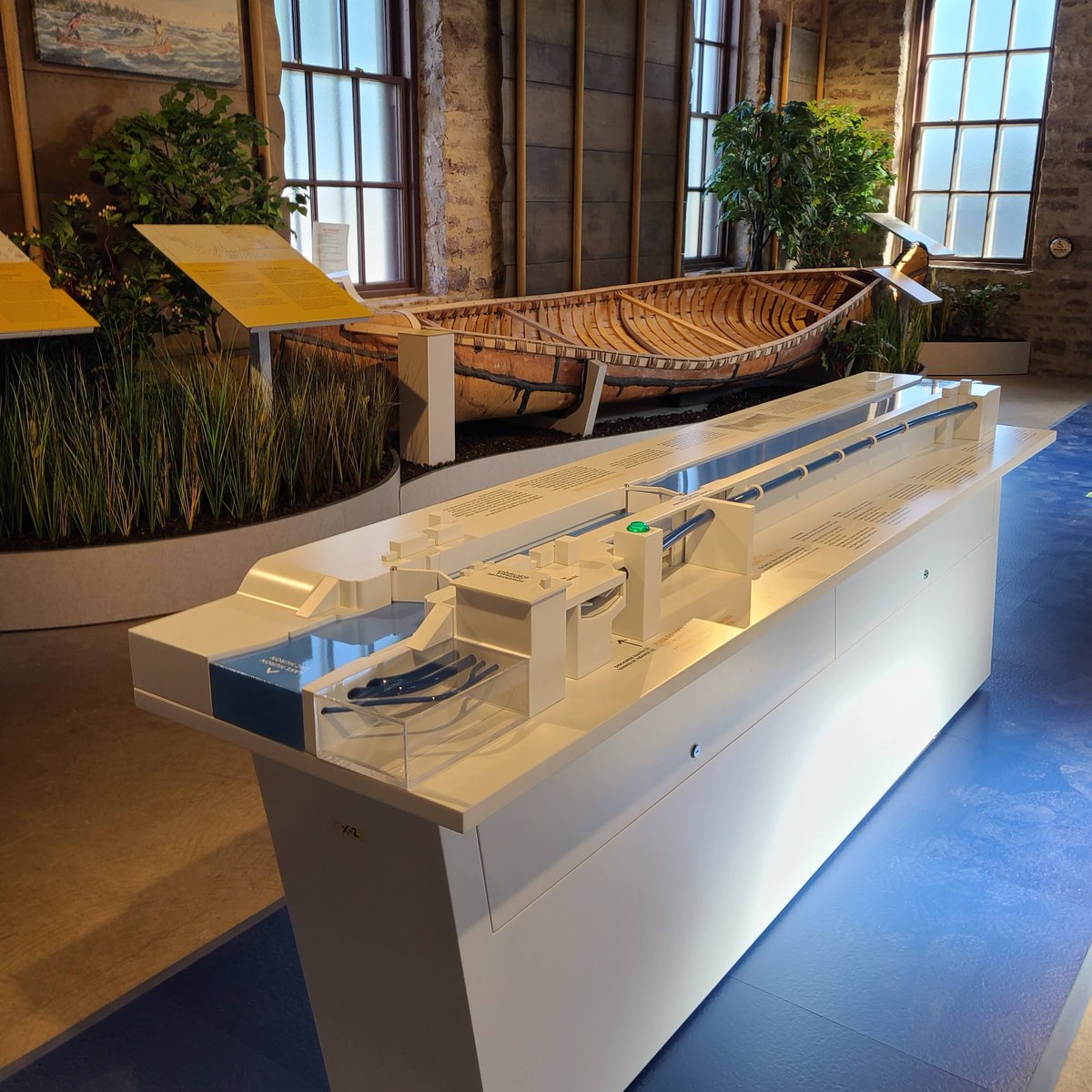 3DServicesInc's tweet photo. The Canal Exhibit at the Sault Ste. Marie National Historic Site features this unique model of the lock, as well as various information panels, mounted displays, and scenery throughout the exhibit
#builtby3DS #exhibit #saultstemarie #lock #canal #museum #historicsite #custombuild https://t.co/kMMgEU6EHW