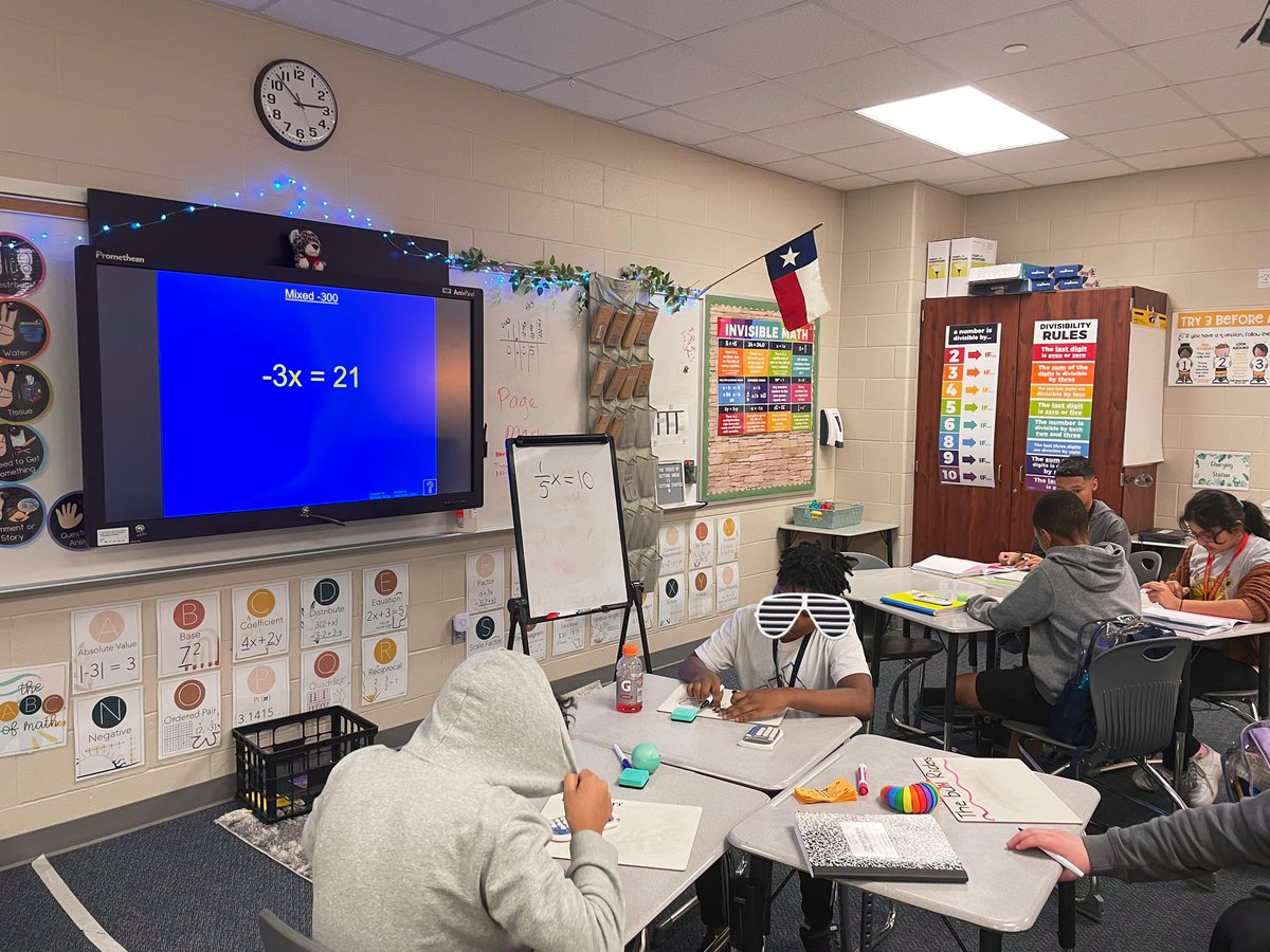 julisaValdez2's tweet image. Reviewing all types of one step equations with jeopardy in 6th grade! The students were so motivated and competitive to try and win sabercash! #jeopardy #smithstrong #6thgrademath