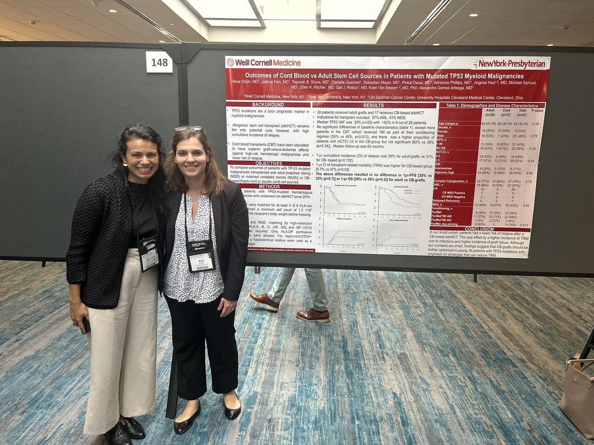 TP-53 myeloid malignancies: Less relapse with cord based transplants vs MUD/MRD HCT suggesting more GVL? No difference in OS and PFS  given higher TRM. How do we decrease TRM? #tandem23 poster 149