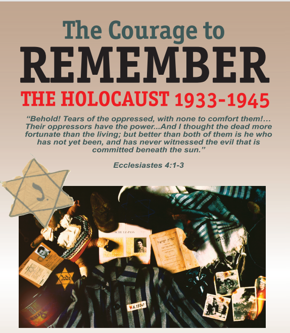 Coming in April to the Fresno High Library- Courage to Remember Holocaust Memorial Exhibit.