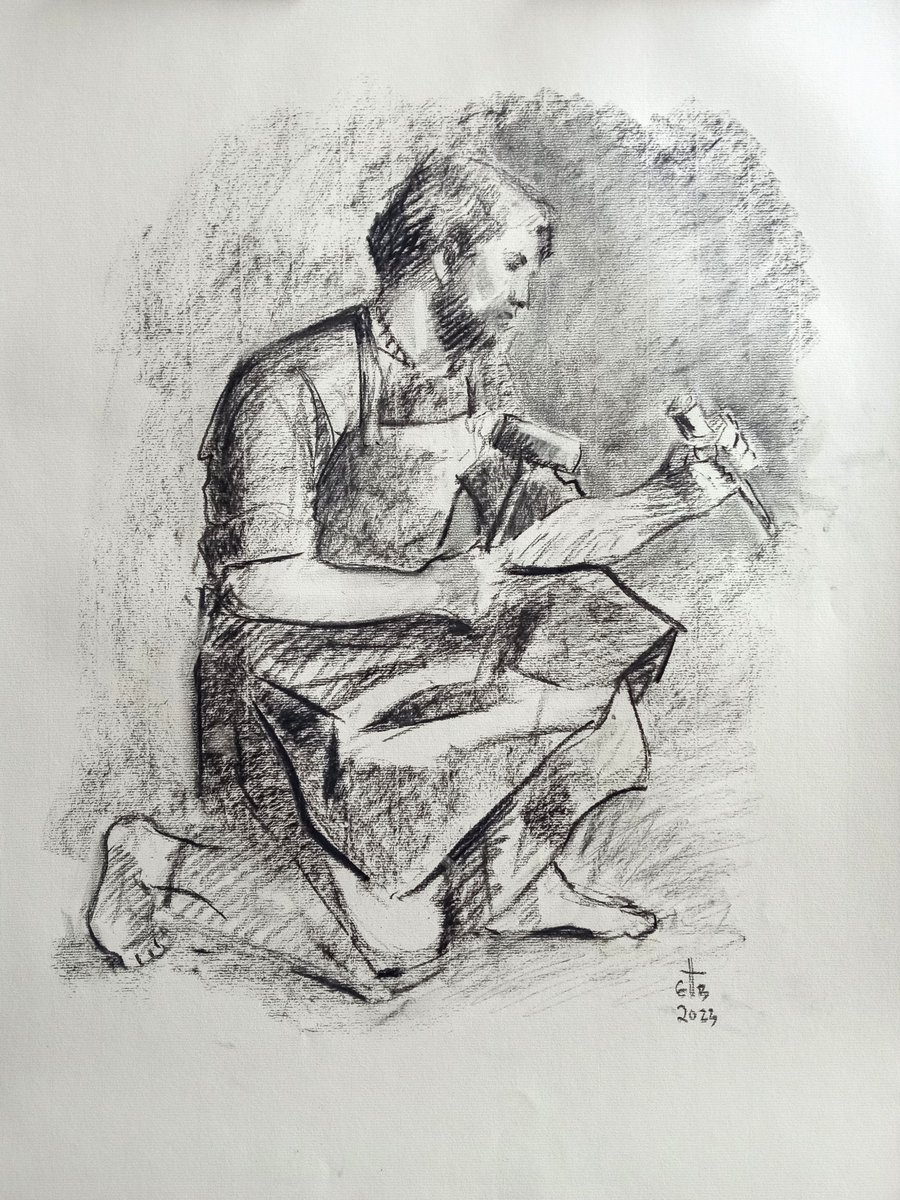 ThompsonBriggs on Twitter "Today's charcoal study for a