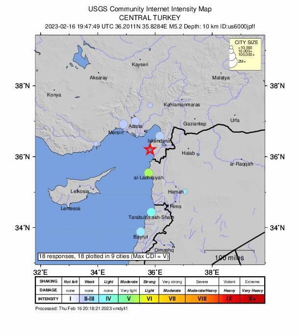 Every day in #Latakia, more buildings, which were initially deemed safe, are showing worrying damage from the earthquake, more people are being evacuated &amp; more people are in desperate need for a place to stay.

And then another 5.2 aftershock a few minutes ago to add to it all..