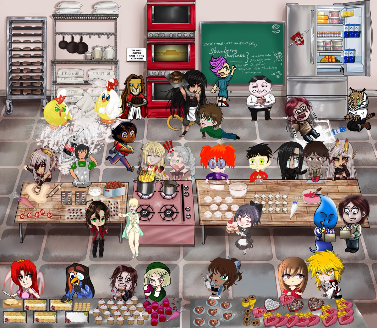 Emalie_Idyll's tweet photo. This is the second Valentine's Day collaboration I've joined!  Thanks to "Artists and Authors United" for making it possible.  A new episode of many chibis and dance couples.

https://t.co/uNXt42jcBK

#collaboration #collab #new_episode #chibis #couple #ballroom #tapascommunity https://t.co/mBOBmSM3ZJ