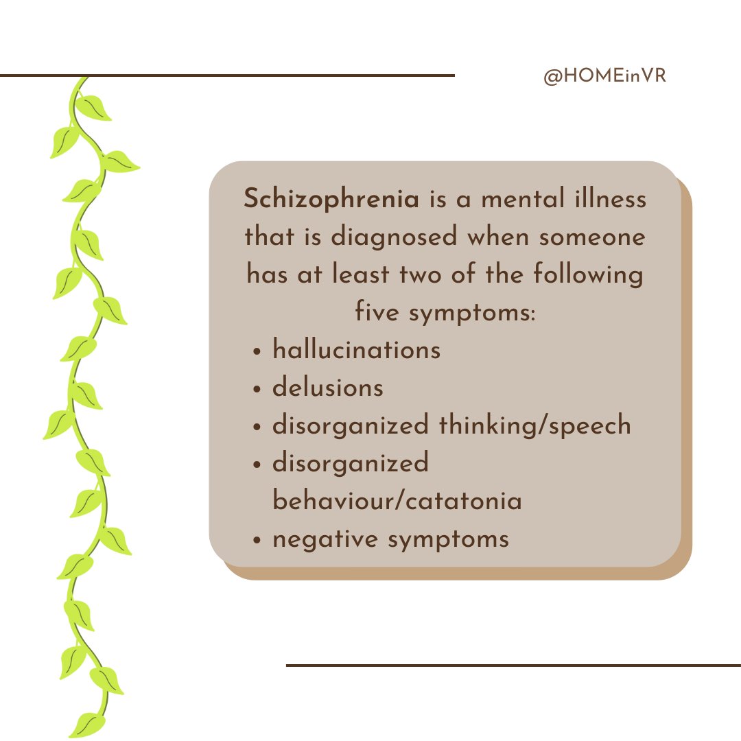 homeinvr's tweet photo. What is Schizophrenia? 

In HOME, visitors can experience what someone with Schizophrenia might go through during an episode.

To learn more about HOME, click the link in our bio!

#MentalHealth #MentalHealthAwareness #VR #VirtualReality #VRExperience #Metaverse #Schizophrenia https://t.co/eoFunMHWOV