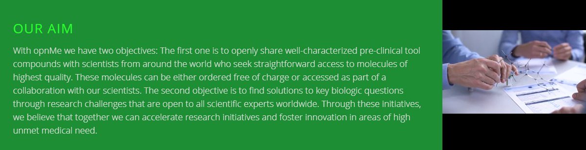 mesuturkiye's tweet photo. Happy to learn that @Boehringer is one of the few, if not the only Pharma company, to offer free molecules (e.g. HSD17B13 inhibitor, GPR142 agonist) to advance scientific knowledge.
Details and full list of (free!) molecules here:
https://t.co/QXTmu9eMy5
#drugdiscovery https://t.co/ciB1pZHVfx