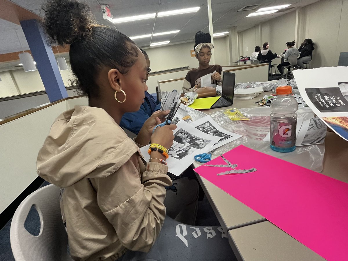 Our Vision Board Party was a success today! Thank you Impower Atlanta for investing in our young ladies @scobb_eagles! #AllinforKids
