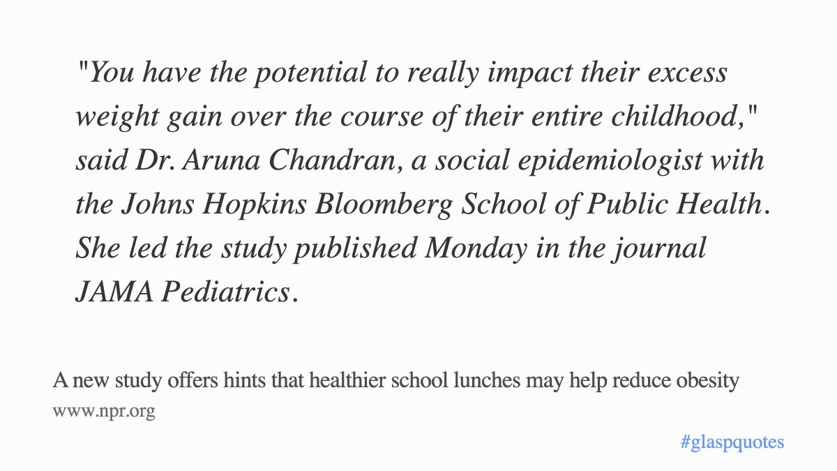 itstechnical_cf's tweet photo. 🔺 "A new study offers hints that healthier school lunches may help reduce obesity."

🔑Keywords: #healthyschoollunches, #obesityreduction, #childhealth #GlaspQuotes 

✍️ By: @NPR, @AP 
🔗 Article URL: https://t.co/OhCJP2LoMv https://t.co/MrvUDLXqzR