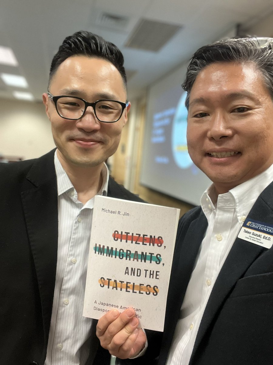 Thank you for visiting @UTChattanooga  today. @MichaelRJin 
Excited to hear about your book and research.
@UTCGlobal #Japan #JapaneseAmerican