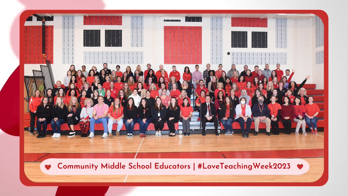 WWP_Schools's tweet image. Teachers at Community Middle School #LoveTeaching because our profession provides us with a unique opportunity to make a positive impact on our students. Watching our #Panthers meet with success in all facets of their development brings #TEAMCommUNITY joy! #WWPRSD #WWP ❤️