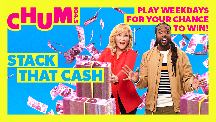 Chum1045's tweet image. THIS Tuesday  CHUM’s “Stack That Cash” returns! Sign up today and listen for your name each weekday at 8am, 11am, 1pm, 4pm and 6pm.💸

If you hear you name call us on the CHUM Contest hotline to win $500 Cash!🤑

Get all the #StackThatCash details here:
iheartradio.ca/chum/contests/…