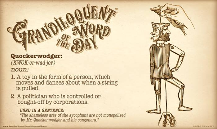 Today's 'word of the day' is Quockerwodger. 😆