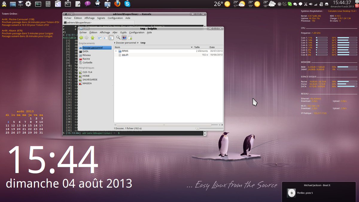 _adriend_'s tweet image. J'ai retrouvé des screenshots de mon PC sous #Fedora #Cinnamon en 2013 !
Elle était en dual boot avec #CalculateLinux KDE !
Ces captures ont 10 ans !!!