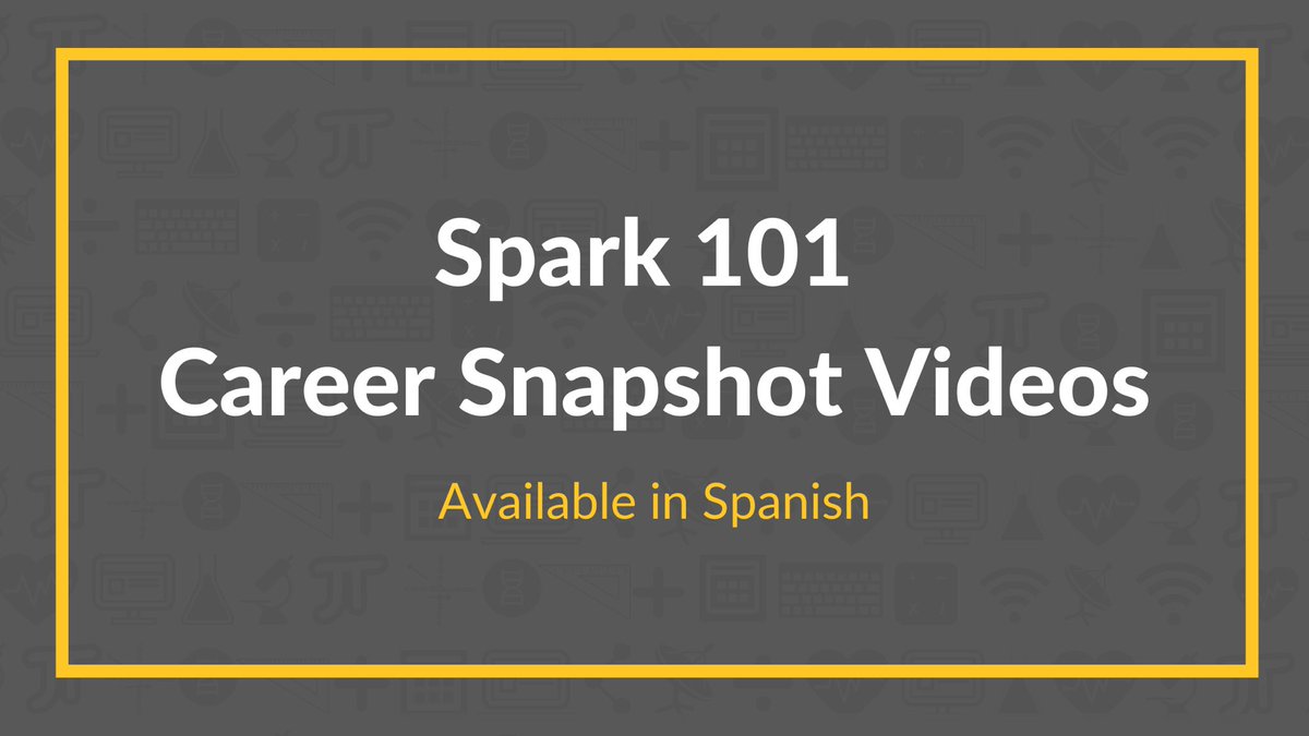 Our Career Snapshot videos introduce K-12 students to different career paths available in the #STEM field. Explore our free videos: spark101.org. #STEMLearning #STEMcareers