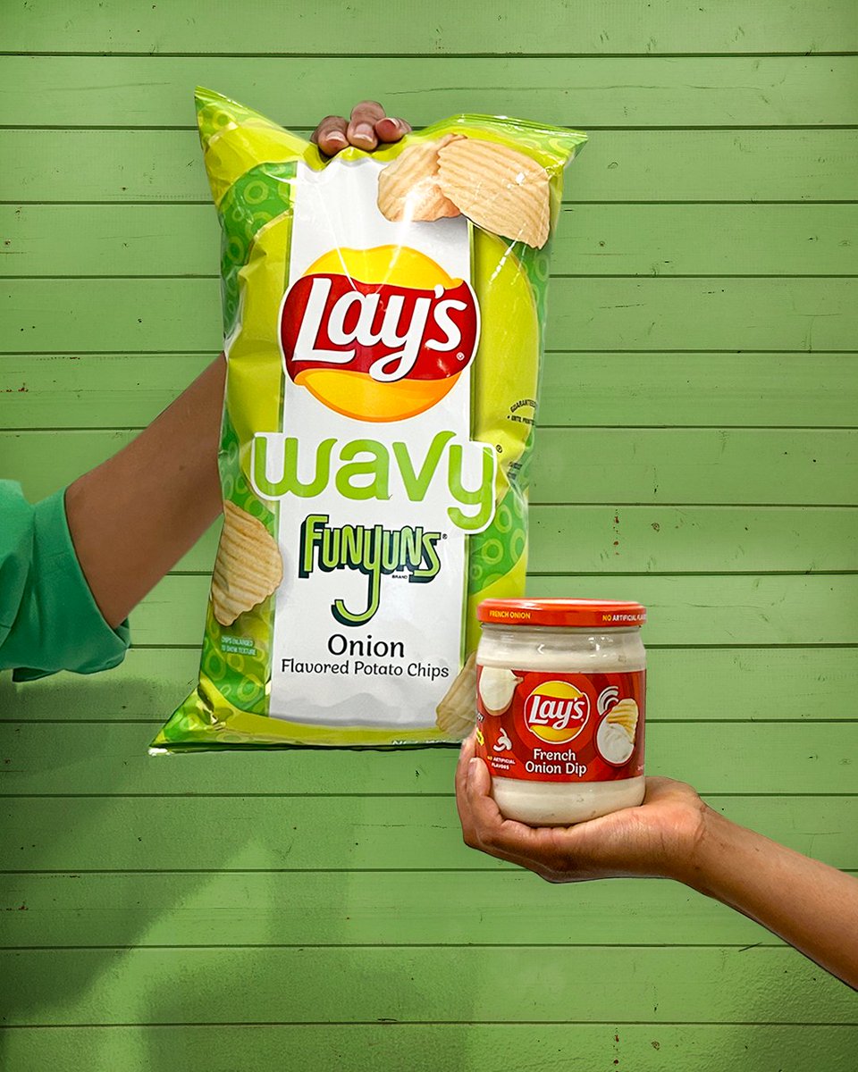 LAY'S on Twitter "Lay’s Wavy Funyuns dipped into Lay’s French Onion