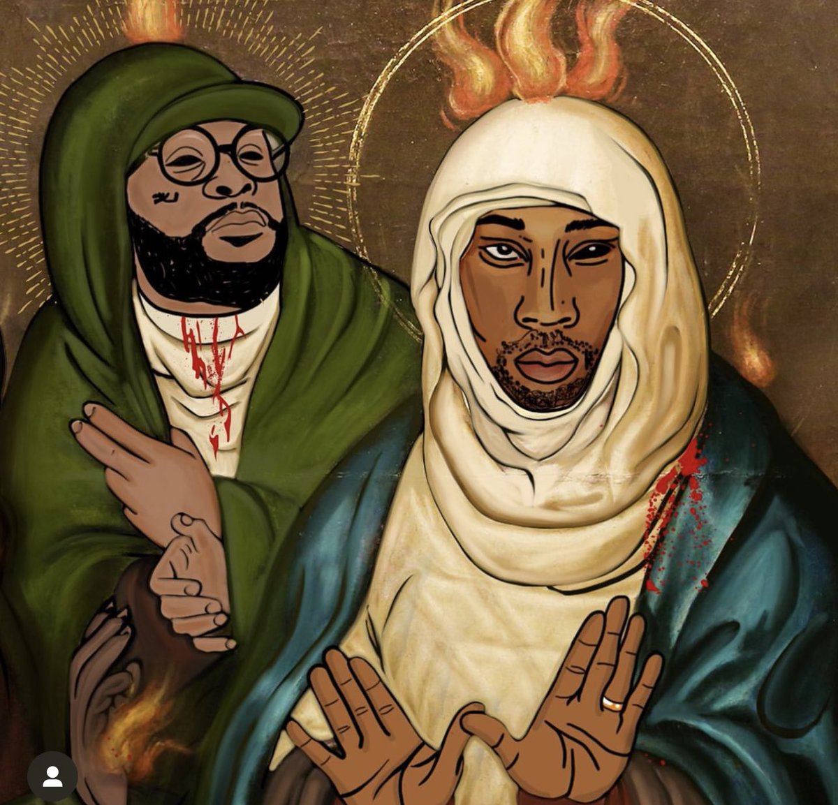 Nanlib's tweet photo. I painted @RZA  and @Royceda59 and I don’t think they even know. I hope that they do and that this tweet reaches them. #nanlib #rza #wutang #royceda59 #realhiphop https://t.co/wVRJn1iydv