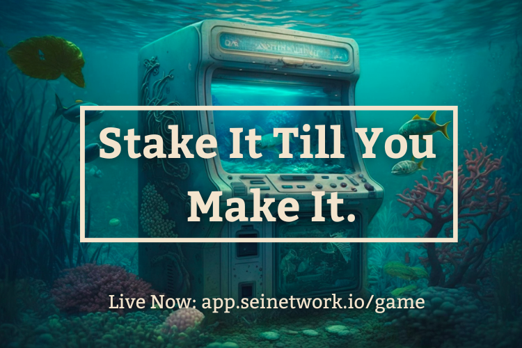 SeiNetwork's tweet photo. Announcing Sei "Stake It Till You Make" game! 🕹️ 🐟

This game is designed to simulate delegations/re-delegations of staked SEI among active validators. Validators, and EVERYONE is eligible to participate!

Top players will receive testnet prizes!

Starts: Feb 16th 1pm PT🚢 https://t.co/6dLYdzo4Kw