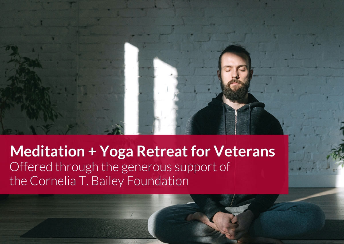 CopperBeechCT's tweet photo. We are excited to be offering this FREE Meditation + Yoga Retreat for Veterans, thanks to the generous support of the Corneila T. Bailey Foundation. ❤️ Learn practices to strengthen resilience, bring peace of mind, and relieve traumatic symptoms. ➡️ https://t.co/F2FcfuGuRq https://t.co/zVQbslx4Ta