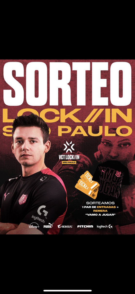 SORTEO DOS ENTRADAS PARA VER A KRÜ EN EL LOCK//IN + REMERA "VAMO A JUGA"

Para participar tenes que hacer los siguientes pasos:

🤟 Seguir a <a href="/Nagzet/">Nagzet</a> y @kruesports
🔁  Dar RT
🗨️ Arrobar a tu amigo con el que vas a ir en caso de ganar 

Anuncio los ganadores el 20/02!