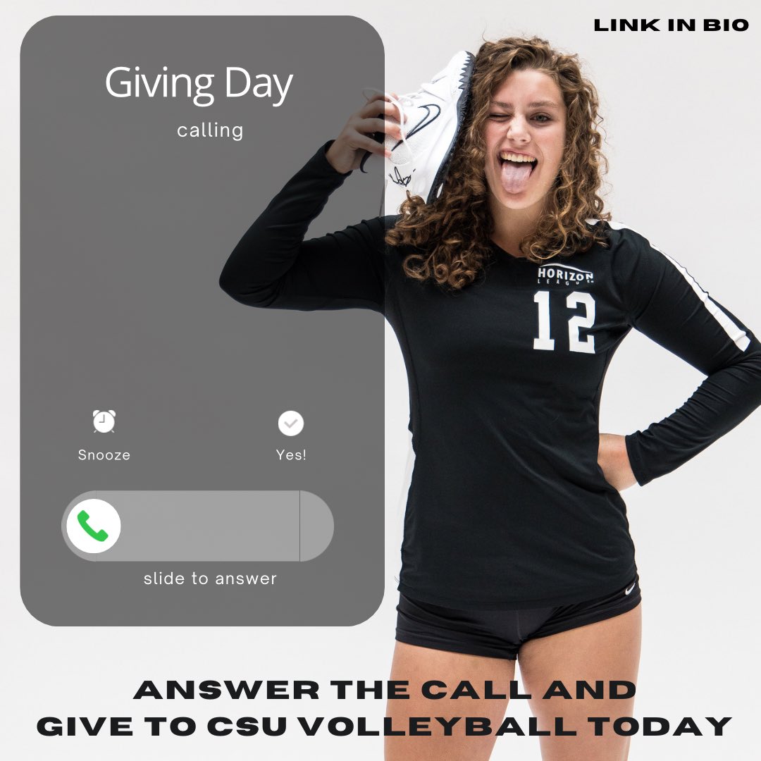 CSU_Vball's tweet photo. 📞ring ring 📞
Giving Day is calling!!! 
Answer the call, and donate to CSU volleyball today!!

https://t.co/0VyEVmwtec https://t.co/DM8CWTq2pT