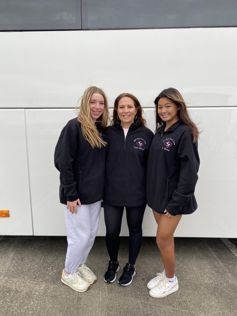 On our way to State!!! 💚🖤🏊🏼🖤💚