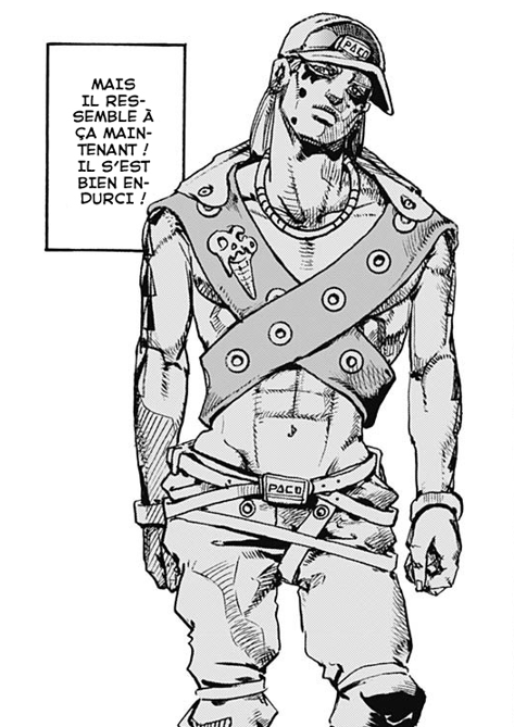 paad2I2's tweet photo. #SpoilerJojolands #JJLS
.
.
.
Je pensais que l'usage du mot "rock" avait un double sens dans la trad anglaise. J'ai cru au foreshadowing et qu'on apprenne plus tard que c'est un homme-rocher
Mais la trad française a réfuté ma théorie (même si je reste convaincu qu'il y en aura) https://t.co/rSO4BI673n