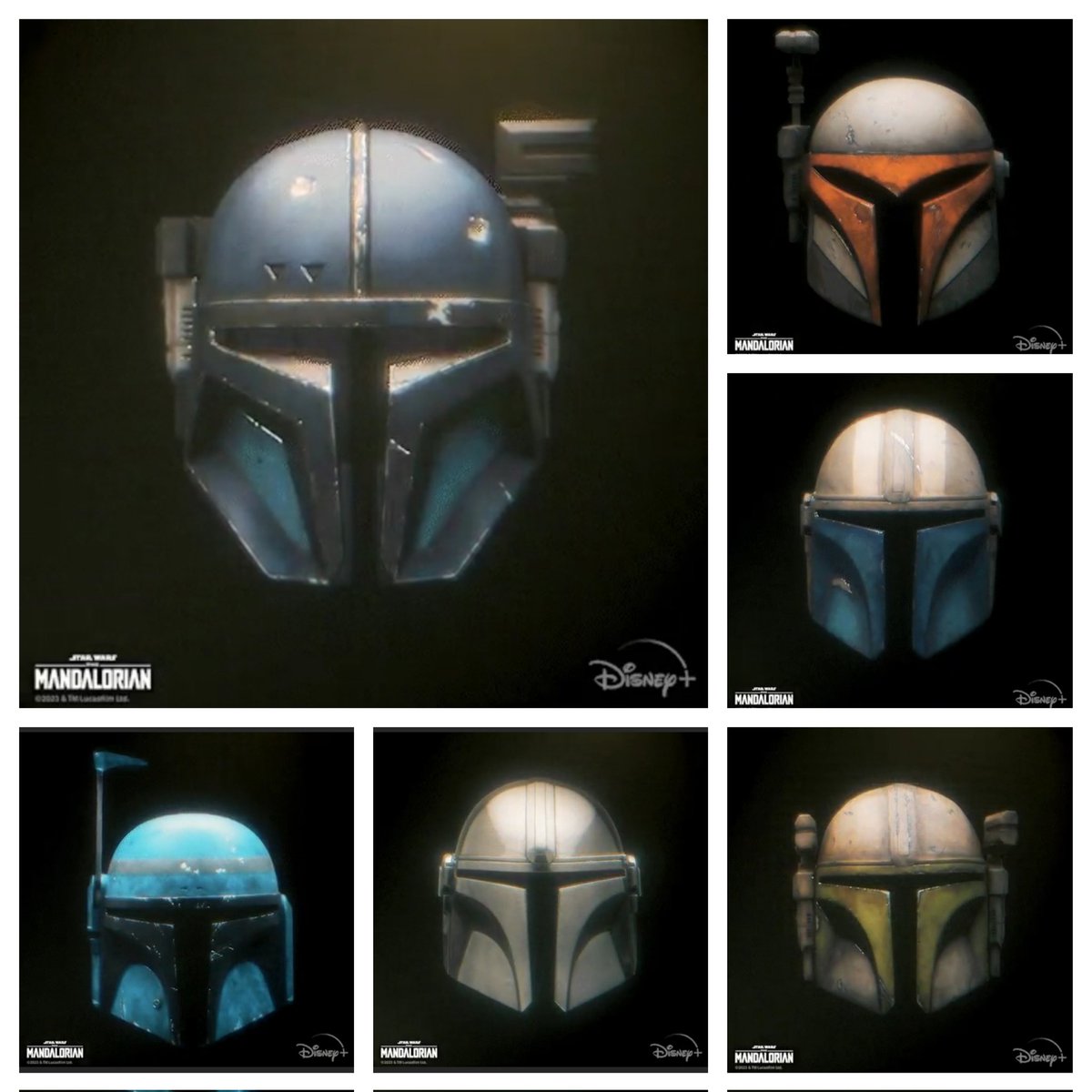 squizechan's tweet photo. Collected all 16 #Mandalorian helmets ✨🔫 https://t.co/fTsY86aMTm