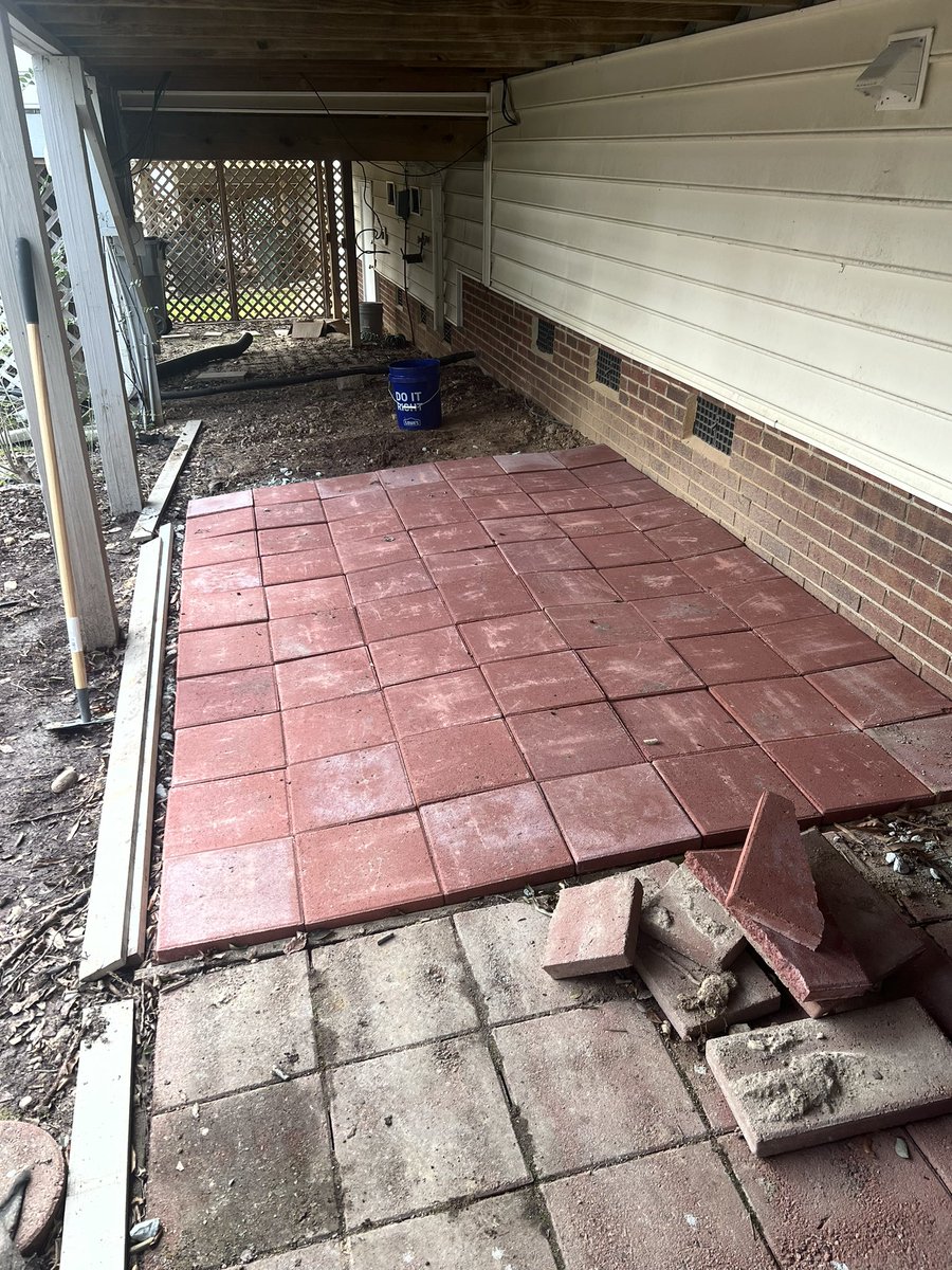 OCEArtRoom's tweet photo. ⭐️Busy Track Out Creating My Own Outdoor Art Space at Home ❤️🥰 Ran into a friend, he wasn’t so nice, but we parted ways. 😅 #artteacher #artspace #diy #diypatio #arted #apexnc #trackout https://t.co/Q6PFFF6zvZ