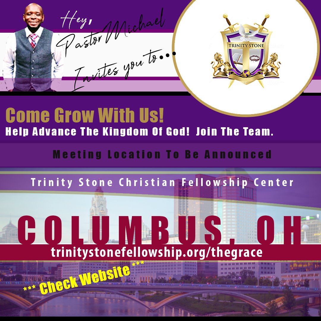 immichaelbailey's tweet photo. Trinity Stone Christian Fellowship Center @ The Grace is helping advance The Kingdom of God in the Columbus, Ohio area. You are invited to come and grow with us. Where we are serving and hugging the community back to life!

@ The Grace:
https://t.co/UWxYjzu1Hi

#TrinityStone https://t.co/m70W1BgNpy
