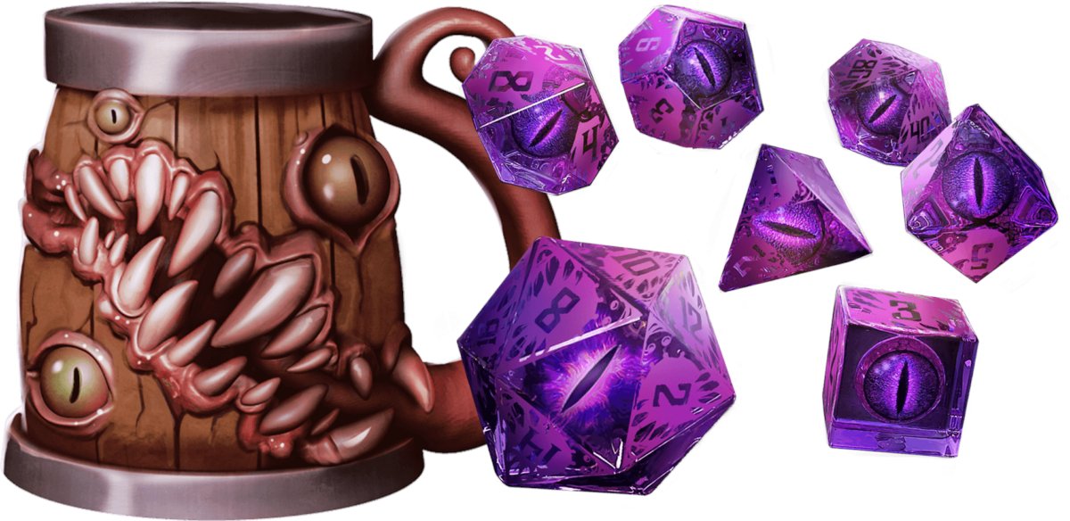 Nobody wants a physical set of mimic dice or tankard do they?

Oh wait, you do?! Well follow our upcoming Kickstarter to make sure you get one! 🎲

kickstarter.com/projects/salty…