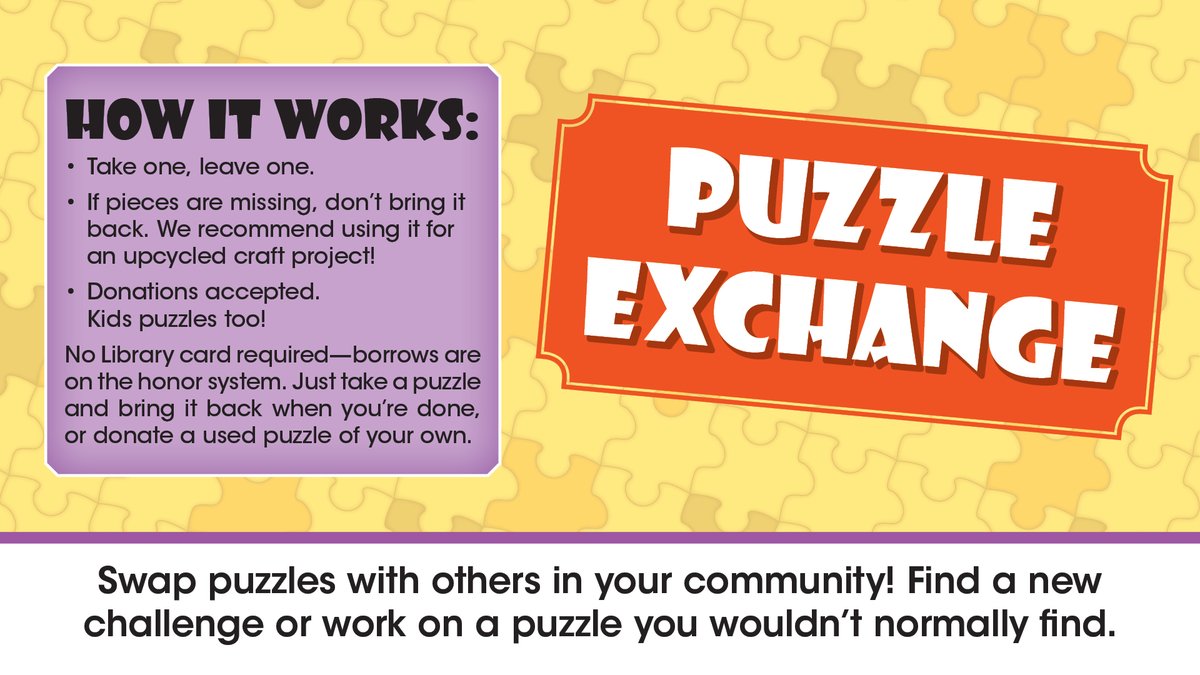 Escondido Library on Twitter "Do you know about our Puzzle Exchange