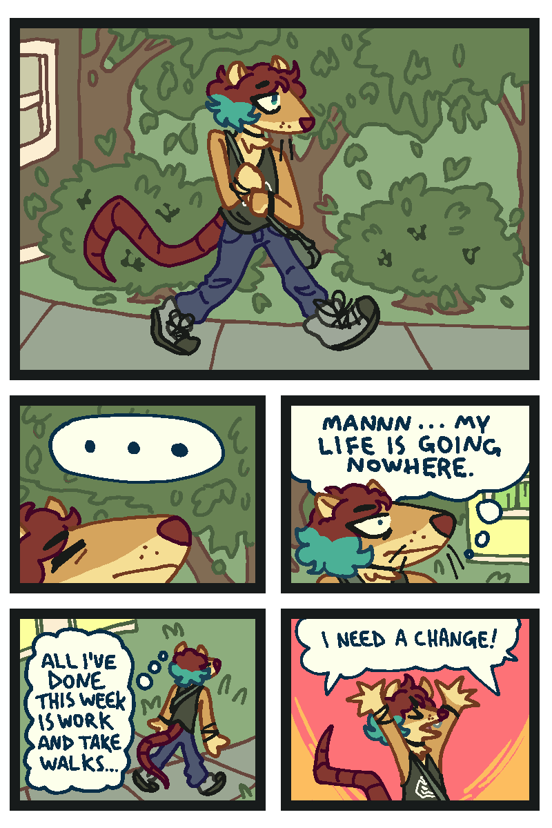 mothcritter's tweet photo. First pages of my comic, Cyan Red

It won't be anything too special, but I hope it'll be fun! https://t.co/8loIRIAG0o