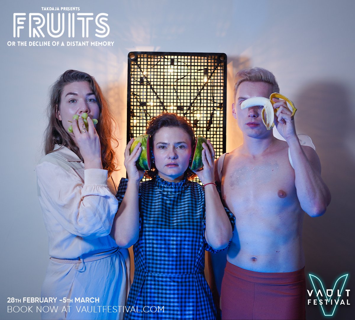 #FromOurFriends <a href="/RoseCollectivUK/">The Rose Collective</a> @Takdaja

It's 1 of your 5-a-day!

🍇 Fruits, or the decline of a distant memory: a fun-fuelled look at alienation &amp; solitude. All with a fruity-migrant-queer twist that will leave you tasting sweet &amp; sour.

28 Feb - 5 Mar
bit.ly/FruitsVault