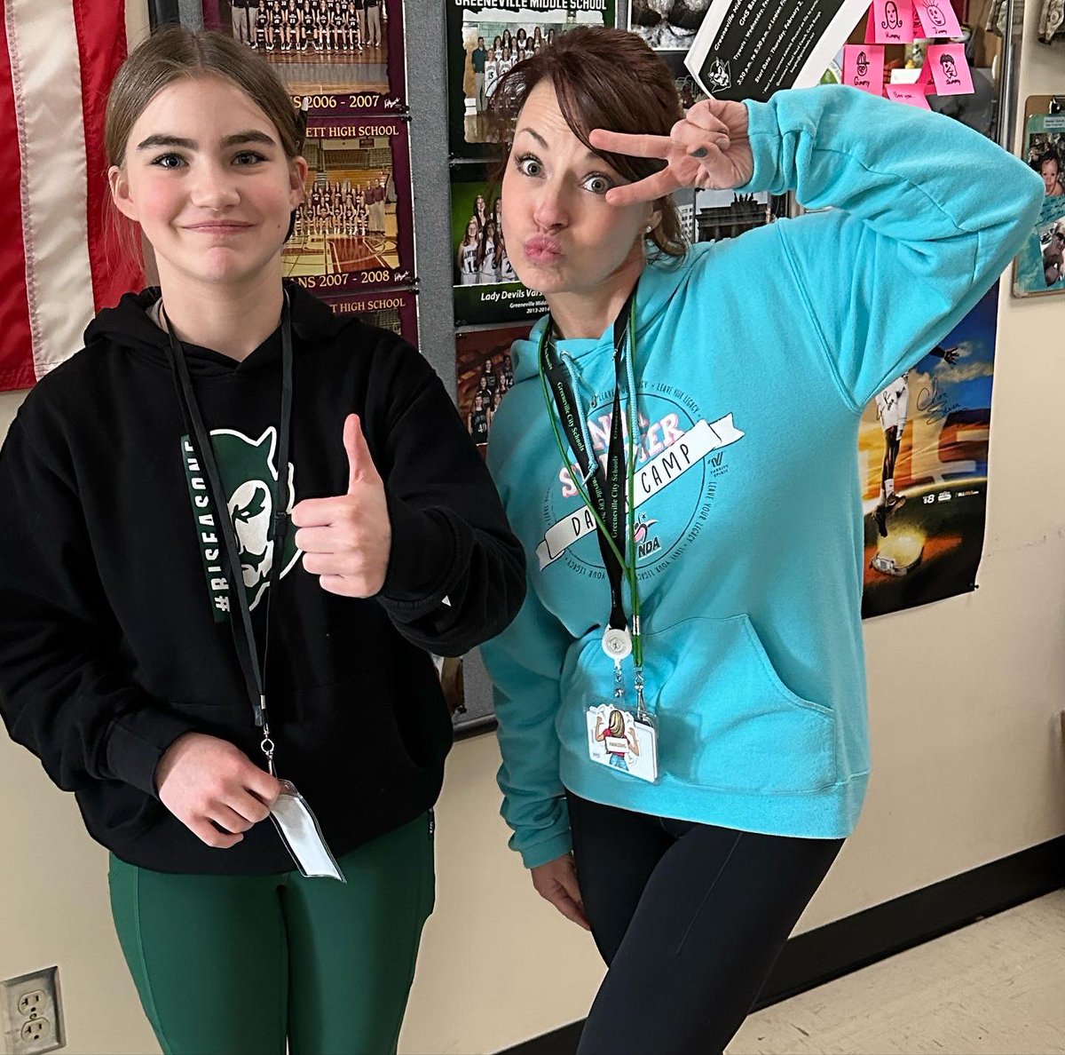 GMS students dressed like teachers and teachers dressed like students today…we totally rocked it!  @gms_tn #RISEasONE