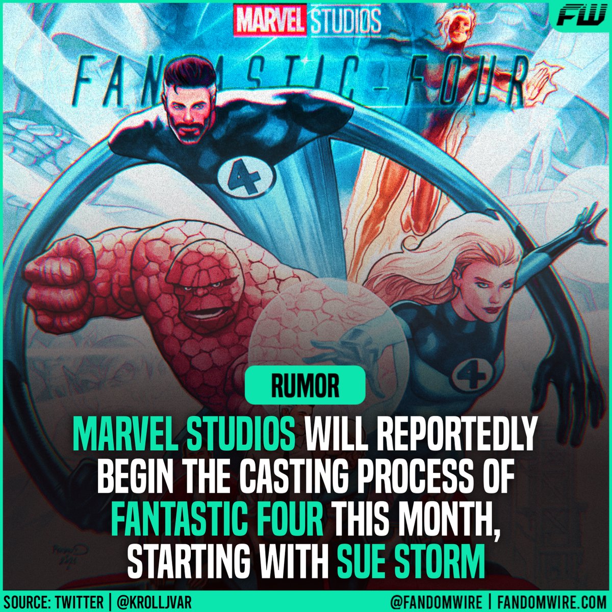 It will finally end all the rumors! 👀

What's your dream cast for #FantasticFour? 🤔

#SueStorm #ReedRichards #MCU