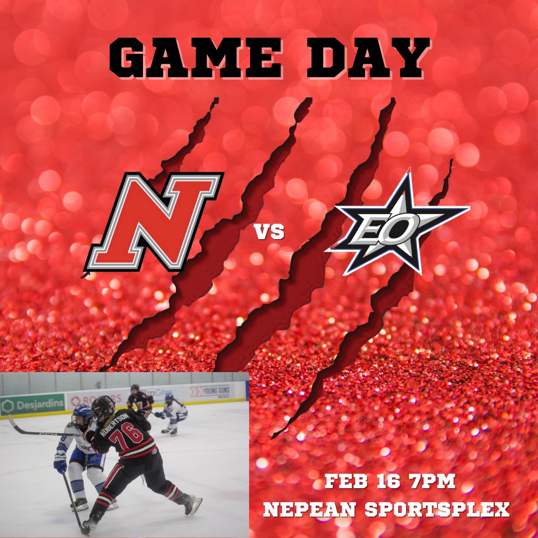 Taking on @eostarsu15aa tonight in an away game at home💥🧨🥅🏒🧨💥
#ngha #nepeanwildcats #owha #gameday #hockey #hockeygirls #clawsout