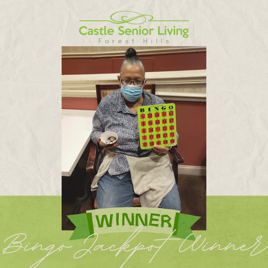 At Castle Senior Living, our entire focus is to appreciate the residents for participating in games and activities proactively. Meet the winner of Bingo Jackpot!

#BingoWinner #Games